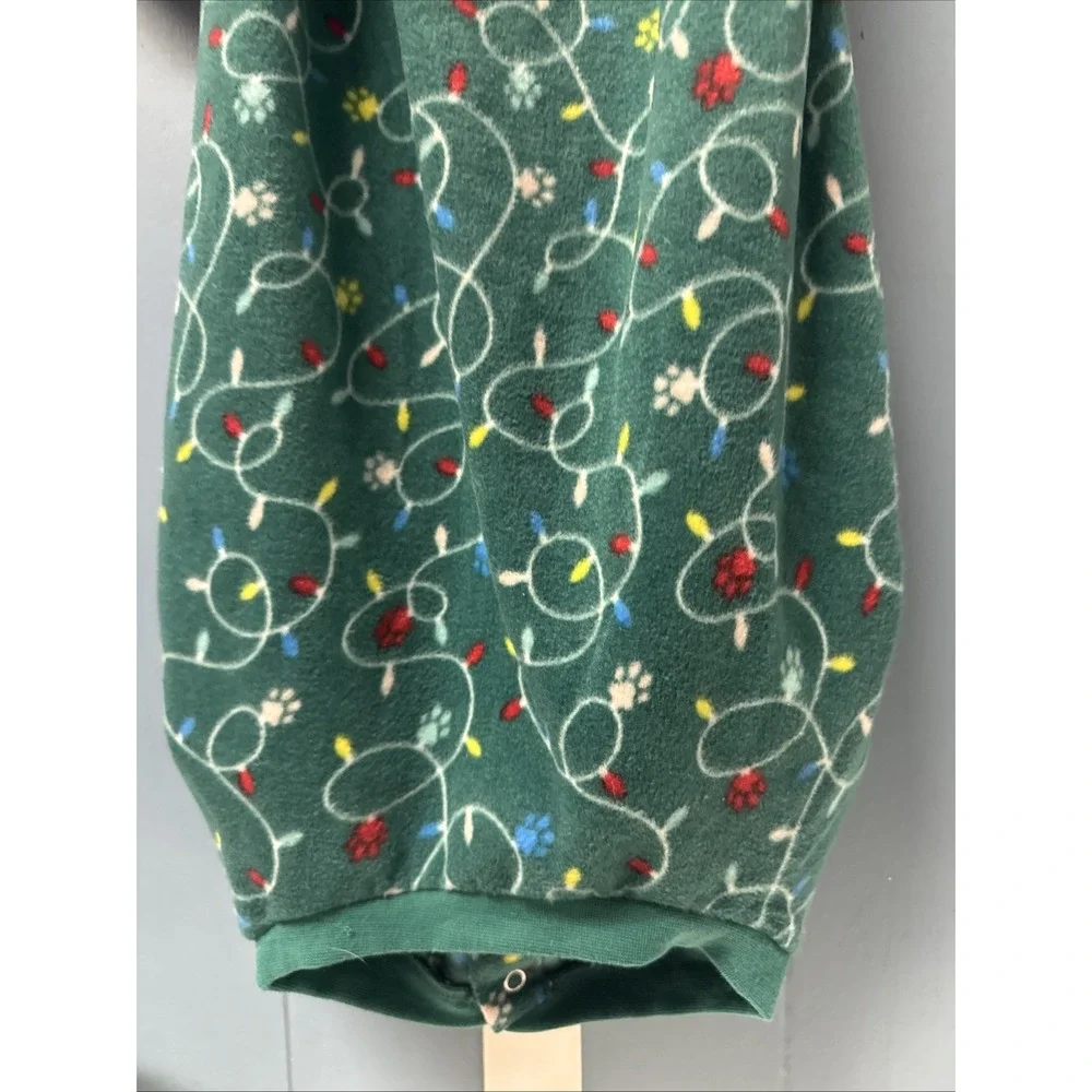 Merry&Bright Green Christmas Pattern Pet Pajamas for Dogs/Cats, Size L Large‎